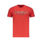 Cavalli Class Red Cotton Men T-Shirt