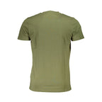 Cavalli Class Green Cotton Men T-Shirt