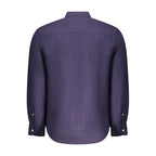North Sails Blue Linen Men Shirt