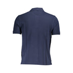 La Martina Blue Cotton Polo Shirt