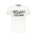 Cavalli Class White Cotton Men T-Shirt