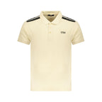 Cavalli Class Beige Cotton Men Polo Shirt