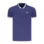 Cavalli Class Blue Cotton Men Polo Shirt