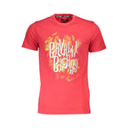 Cavalli Class Red Cotton Men T-Shirt