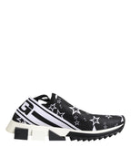 Dolce & Gabbana Black White Sorrento Low Top Sneakers Shoes