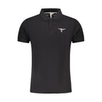 Accademia Militare Black Cotton Polo Shirt