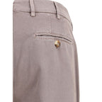 Brunello Cucinelli Gray Cotton Casual Pants