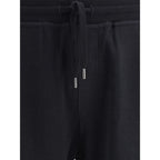 Brunello Cucinelli Black Cotton Joggers (Workout Pants)