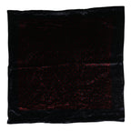 Dolce & Gabbana Black Red Viscose Square Men Foulard Scarf
