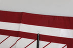 Dolce & Gabbana White Red DG Logo Square Men Foulard Scarf