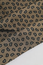 Dolce & Gabbana Brown Printed Neck Warmer Men Foulard Scarf