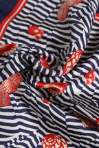 Dolce & Gabbana Multicolor Seashells Square Men Foulard Scarf