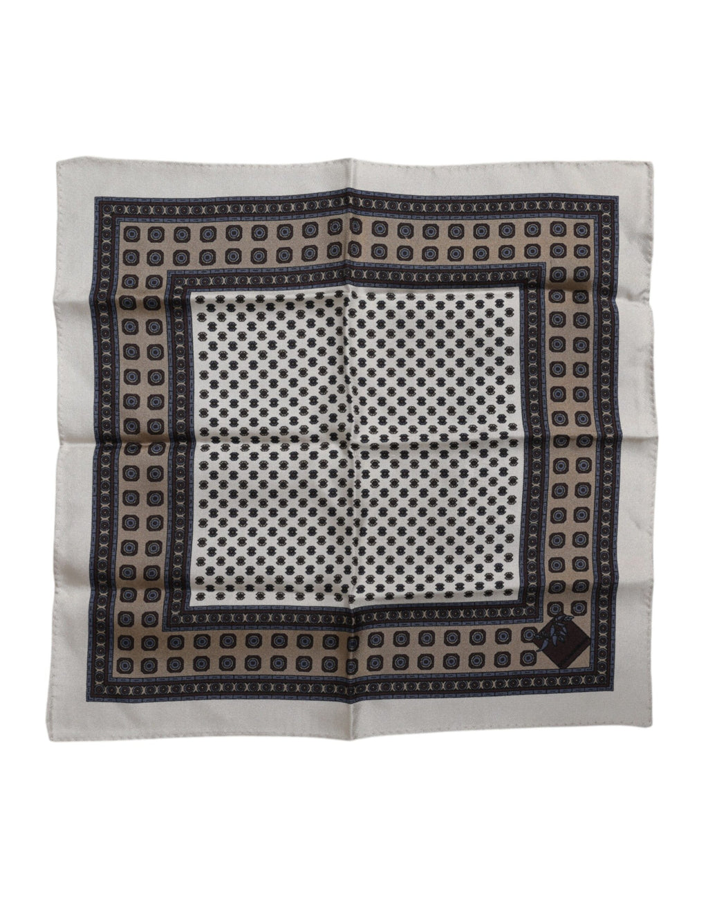 Dolce & Gabbana Multicolor Patterned Square Men Foulard Scarf