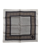 Dolce & Gabbana Multicolor Patterned Square Men Foulard Scarf