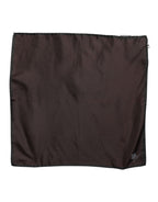 Dolce & Gabbana Brown DG Crown Silk Square Men Foulard Scarf