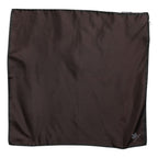 Dolce & Gabbana Brown DG Crown Silk Square Men Foulard Scarf