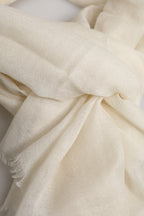 Dolce & Gabbana White Cashmere Neck Warmer Wrap Shawl Scarf