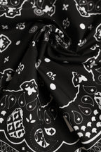 Dolce & Gabbana Black White Bandana Square Men Foulard Scarf