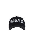 Dsquared² Black Cotton Cap (Baseball Hat)