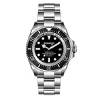 Bobroff Gray Stainless Steel Dress Watch