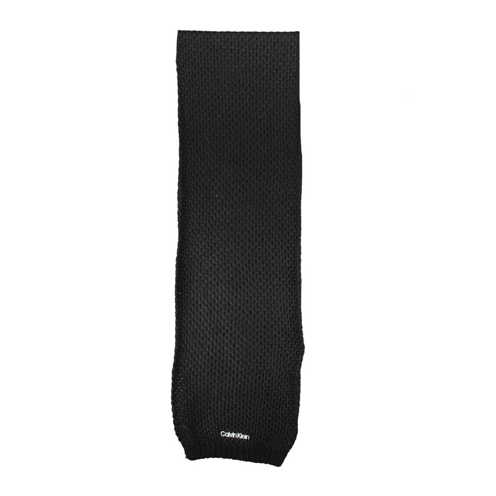 Calvin Klein Black Alpaca Wool Scarf