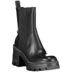 Calvin Klein Black Leather Women Boot