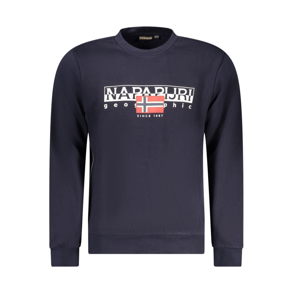 Napapijri Blue Cotton Men Sweater