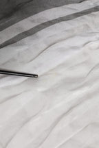 Dolce & Gabbana White Black Silk Warmer Wrap Foulard Scarf