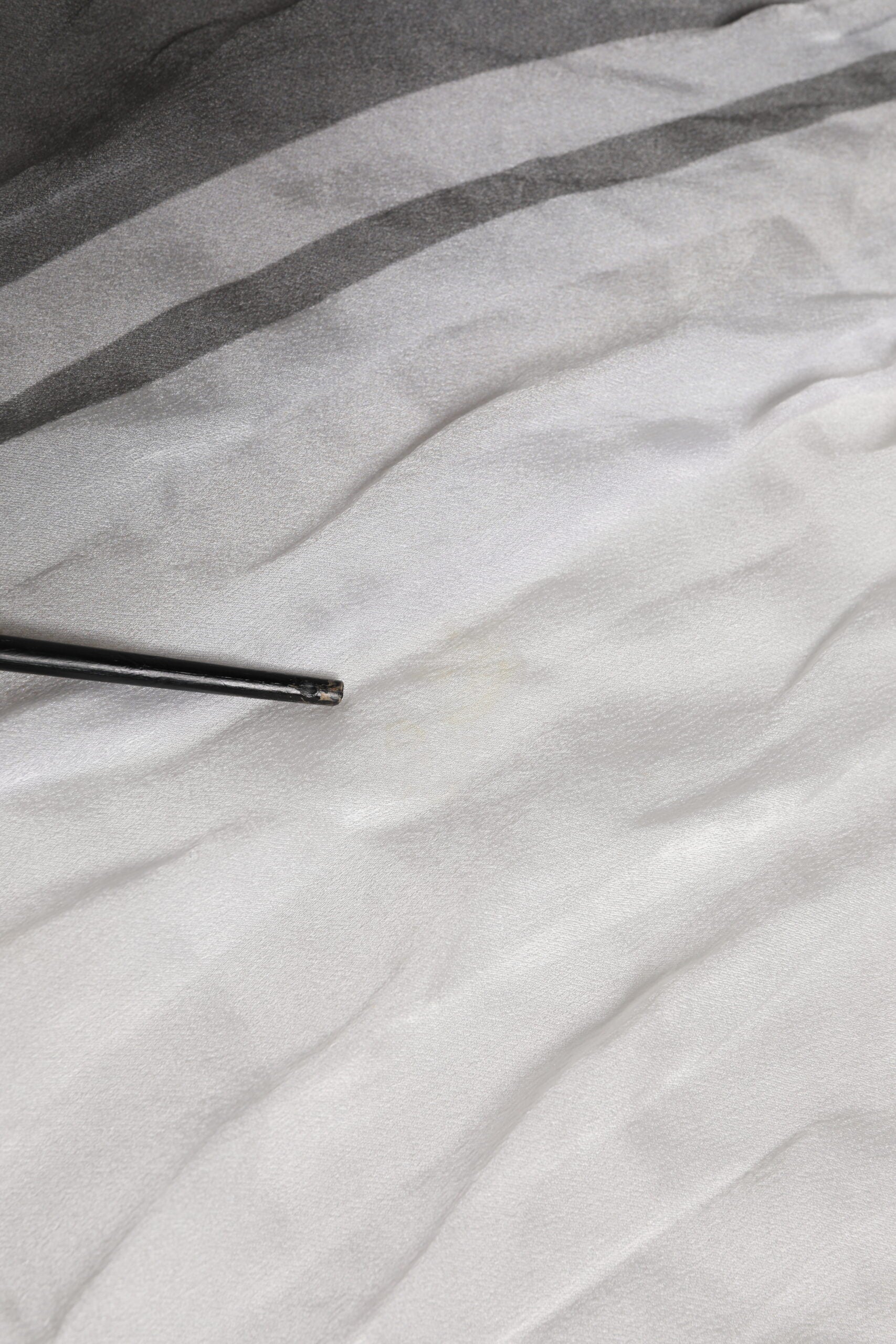 Dolce & Gabbana White Black Silk Warmer Wrap Foulard Scarf