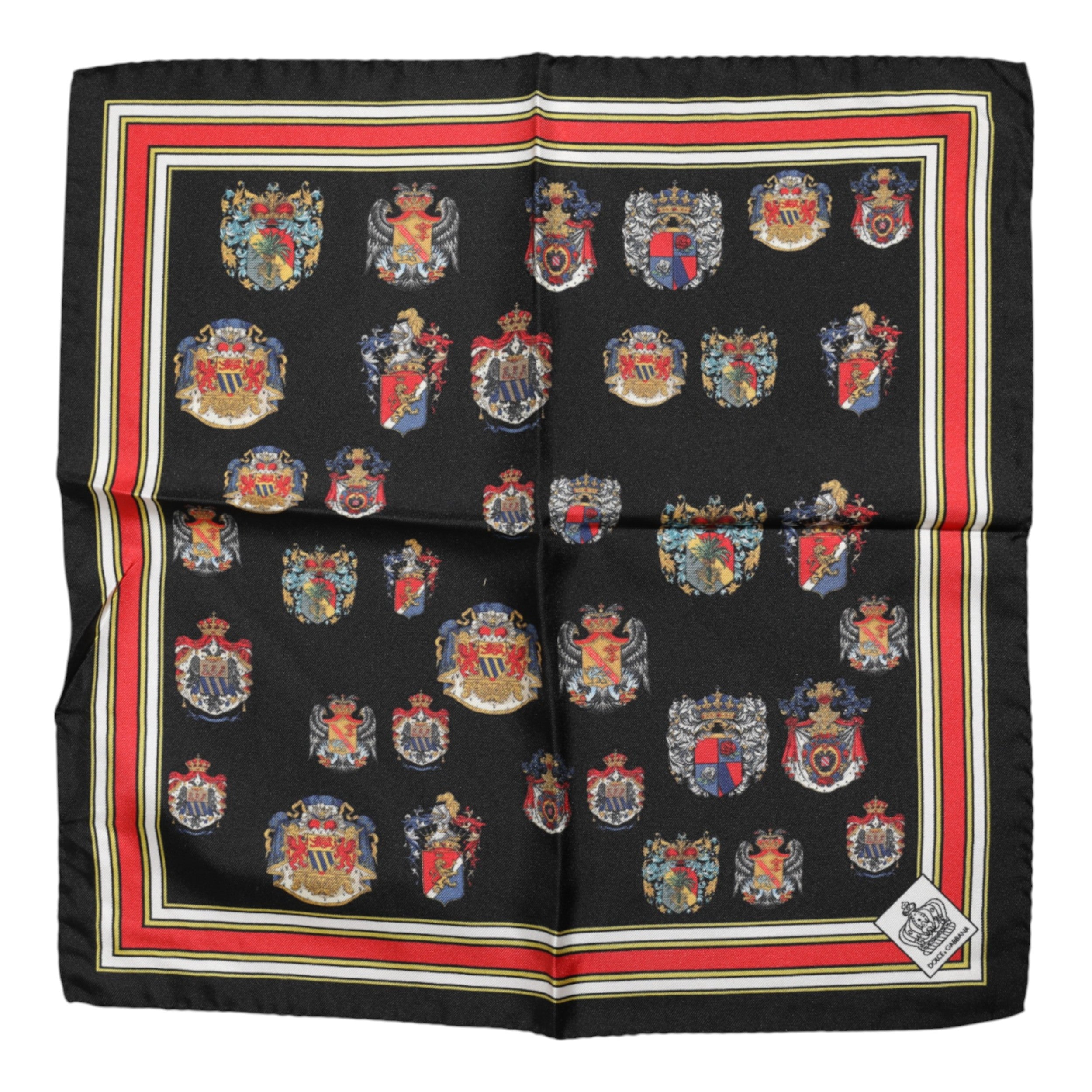 Dolce & Gabbana Multicolor Silk Square Men Foulard Scarf