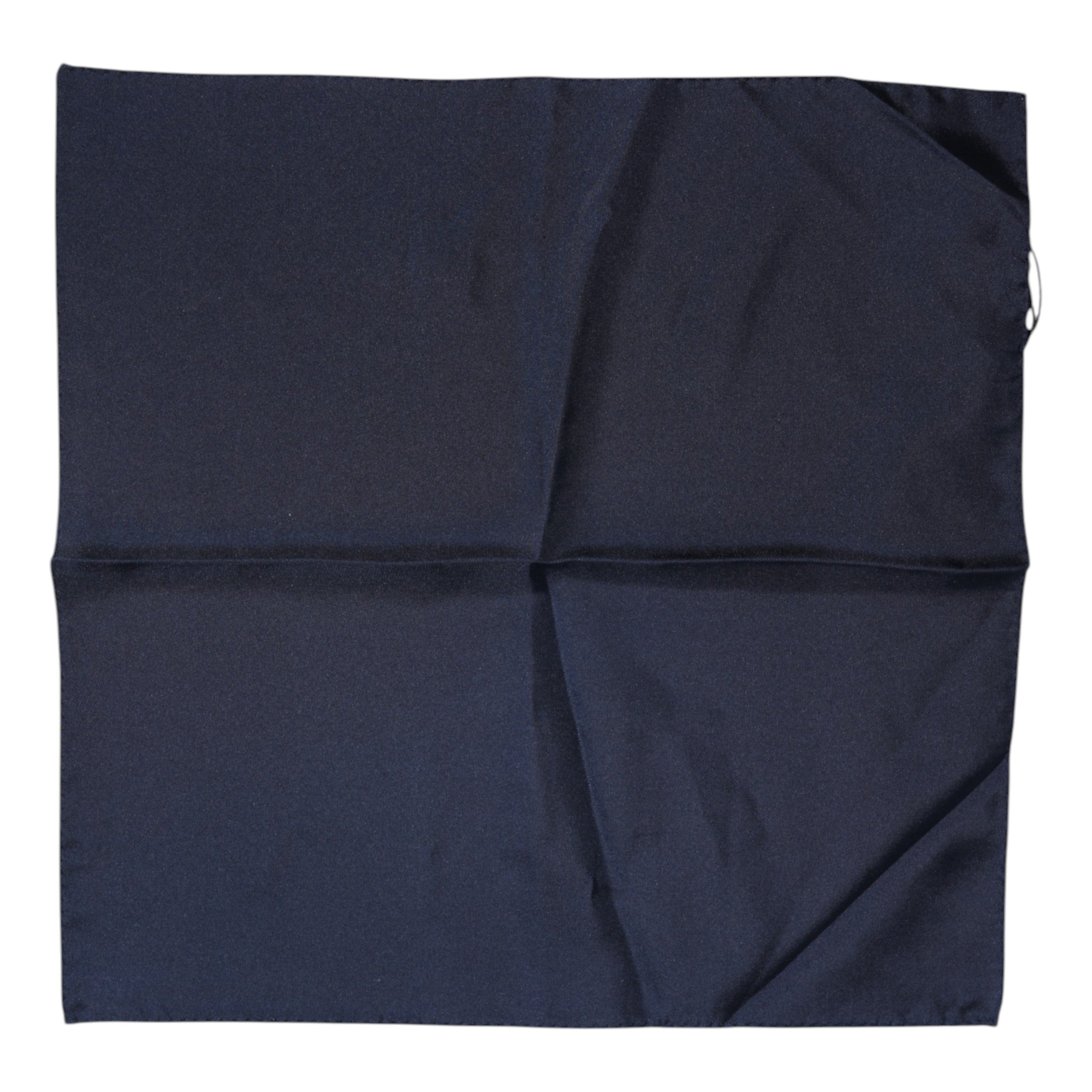 Dolce & Gabbana Dark Blue Silk Square Men Foulard Scarf