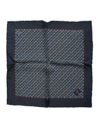 Dolce & Gabbana Blue Cocktail Silk Square Foulard Scarf