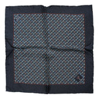 Dolce & Gabbana Blue Cocktail Silk Square Foulard Scarf