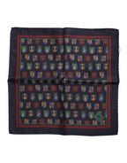 Dolce & Gabbana Multicolor Medals Square Foulard Scarf