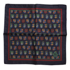 Dolce & Gabbana Multicolor Medals Square Foulard Scarf