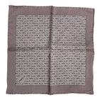 Dolce & Gabbana Brown Sea Horse Silk Square Foulard Scarf