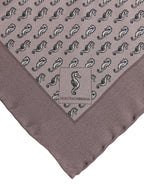 Dolce & Gabbana Brown Sea Horse Silk Square Foulard Scarf