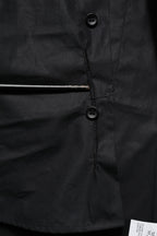 Dolce & Gabbana Black Cotton GOLD Long Sleeves Dress Shirt