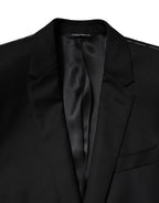 Dolce & Gabbana Blue MARTINI Wool Formal 2 Piece Suit