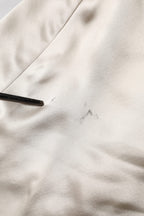 Dolce & Gabbana Beige Satin Silk Collared Long Sleeves Top