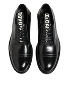 Dolce & Gabbana Black Leather Dress Lace Up Men Formal Shoes
