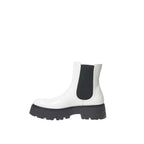 Alexander McQueen Black And White Leather Chelsea Boots