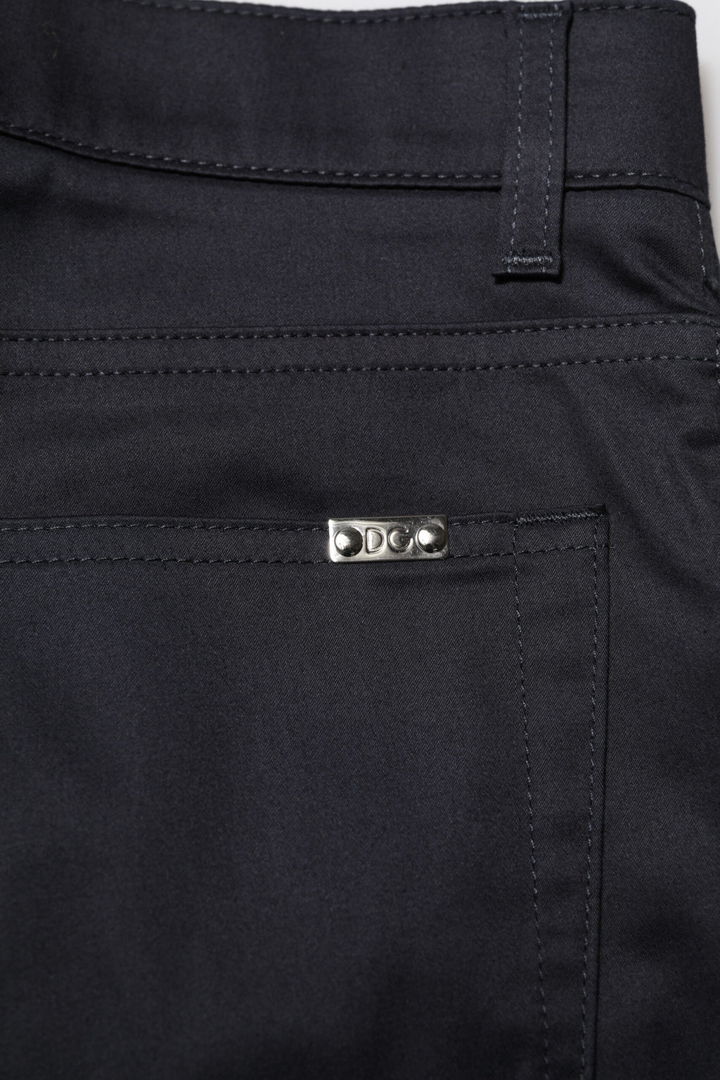 Dolce & Gabbana Black Cotton Skinny Mid Waist Pants