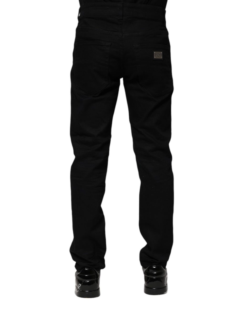 Dolce & Gabbana Black Cotton Skinny Denim Jeans