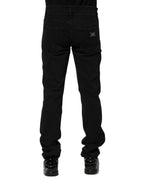 Dolce & Gabbana Black Cotton Skinny Men Denim Jeans