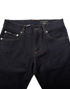 Dolce & Gabbana Black Cotton Skinny Men Denim Jeans