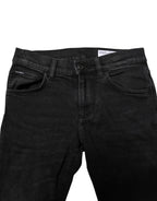 Dolce & Gabbana Black Cotton Skinny Men Denim Jeans