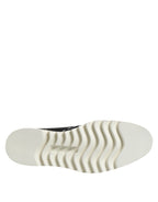 Dolce & Gabbana Black White Leather Ankle Boots Shoes