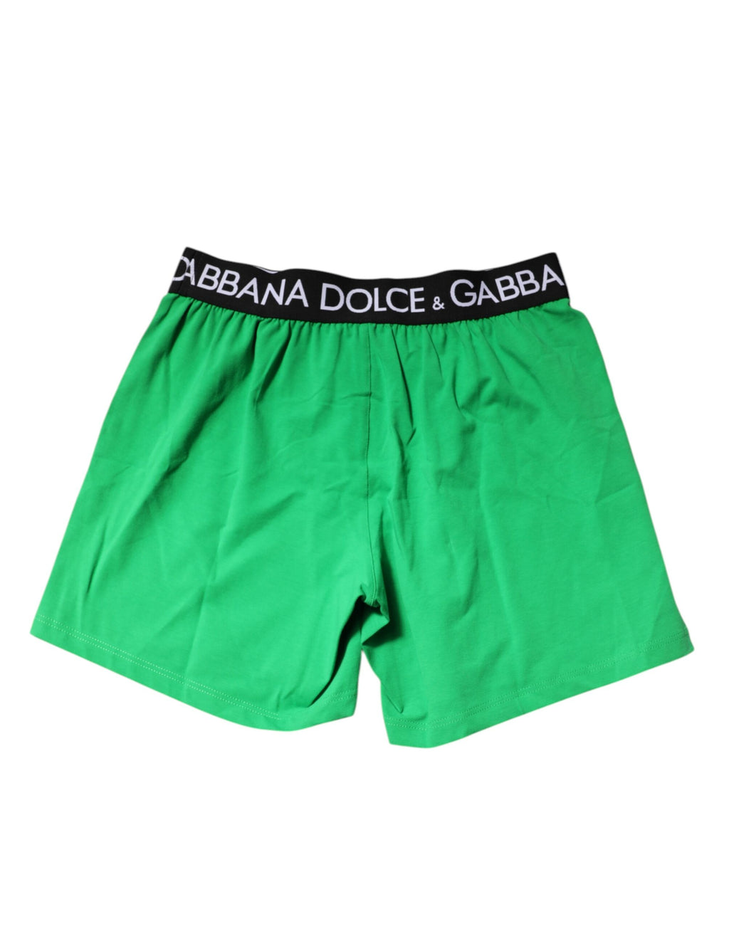 Dolce & Gabbana Green Cotton Regular Boxer Shorts Underwear