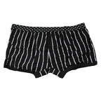 Dolce & Gabbana Black White Striped Regular Boxer Underwear
